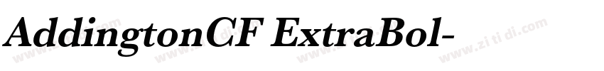 AddingtonCF ExtraBol字体转换